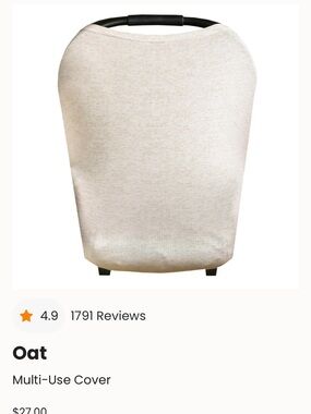 Copper Pearl Stretchy Oat Car Seat & Gear Cover